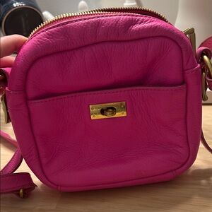 Jcrew Pink Leather Crossbody Bag